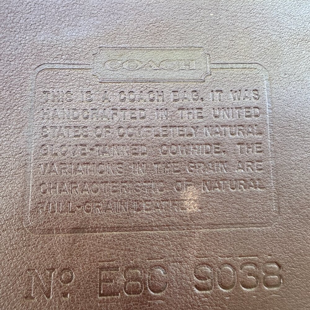 Vintage Coach Shelburne Bag 9038 Brown Color, Excellent Condition - Picture 14 of 15